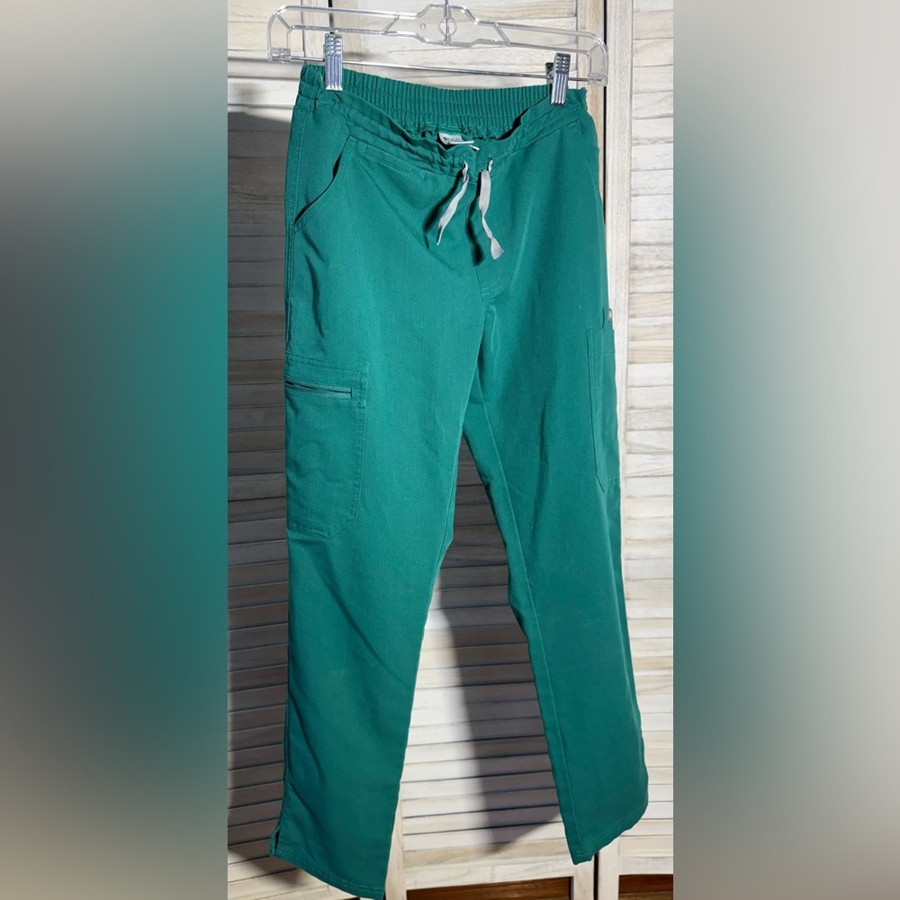 Figs Teal Cargo Pants